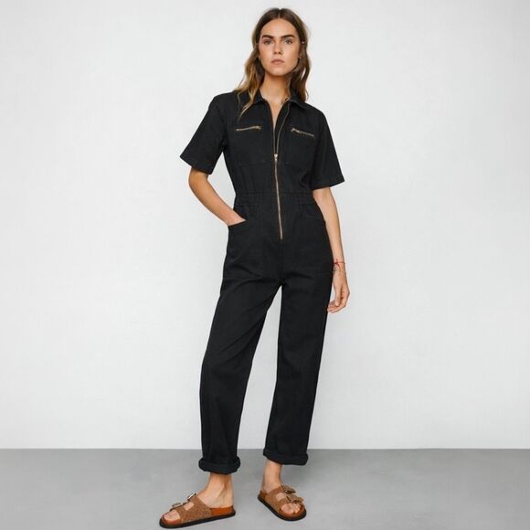 Nasty Gal Denim Boilersuit | Utility Jumpsuit - Picture 3 of 10